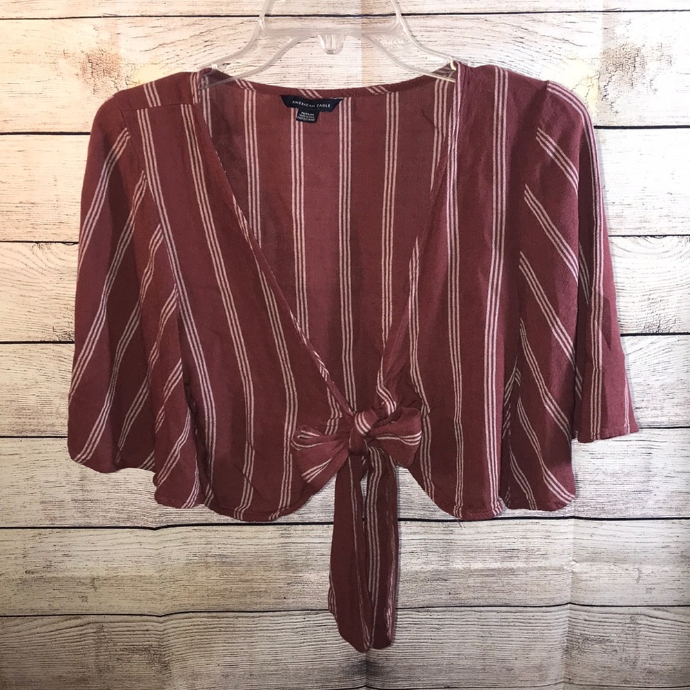 Tie Front Crop Top